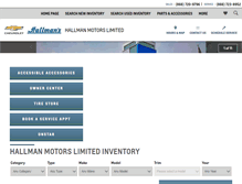 Tablet Screenshot of hallmanmotors.com